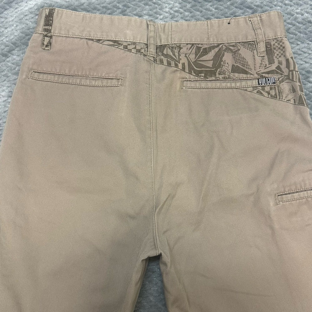 VIntage Volcom Shorts Men Size‎ 30 Chino Flat Front Skater Y2K Grunge Surf - Picture 8 of 10